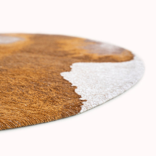 Louis De Poortere vloerkleed Chestnut - bruin - 240x240cm - vtwonen shop