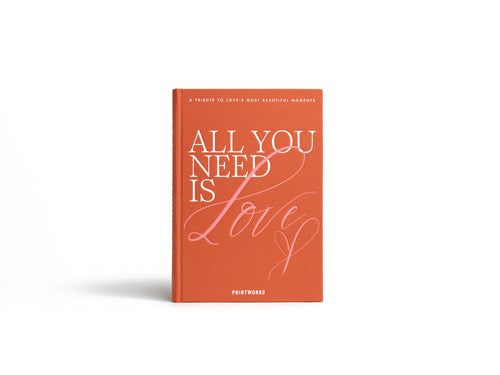 Printworks Fotoboek - All You Need is Love - Oranje - vtwonen shop