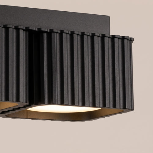 Sollux Lighting Plafondlamp RIFF 2 zwart Gx53 - 20,5x10x8cm