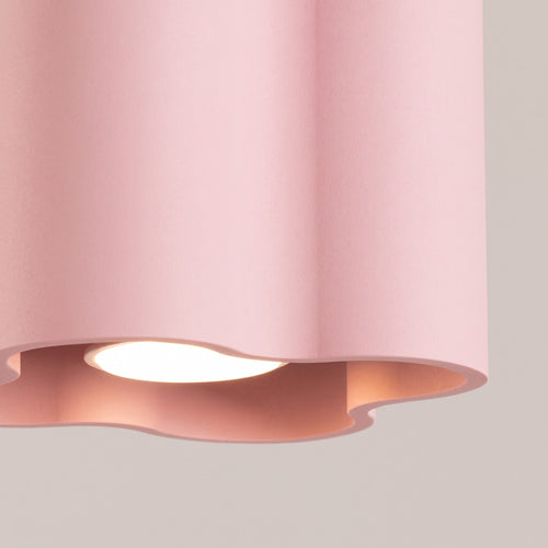 Sollux Lighting Plafondlamp OVIO 1 roze GU10 - 12x12x10cm