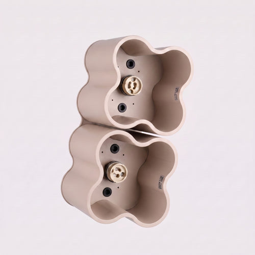 Sollux Lighting Plafondlamp OVIO 2 taupe GU10 - 24,5x12x12cm