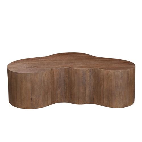 Giga Meubel Salontafel Moos - Organisch - Donkerbruin - 129cm - vtwonen shop