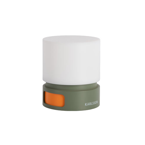 Karlsson wekker Pillar - groen - Ø8.2cm