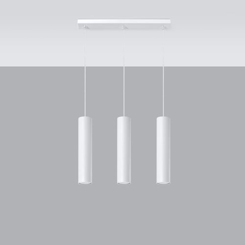 Sollux Lighting Hanglamp LAGOS 3L wit - 45x6x90cm