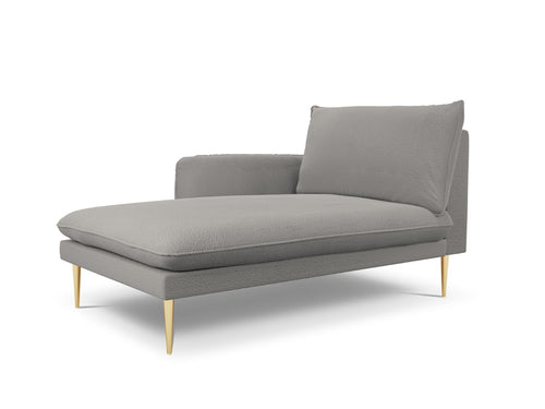 Cosmopolitan Design linker meridiaan Vienna boucle, grijs - 170x110x95cm