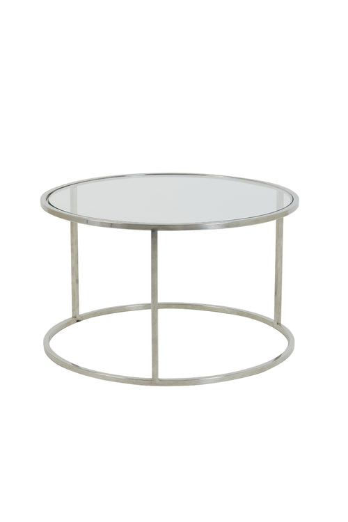 Light & Living salontafel DUARTE - Ø75x44cm - zilver - Set van 2 - vtwonen shop