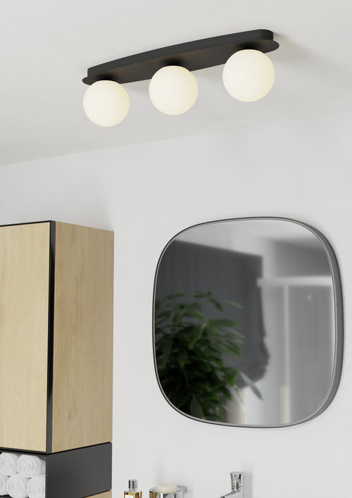 EGLO plafondlamp Castrovido - badkamer - zwart