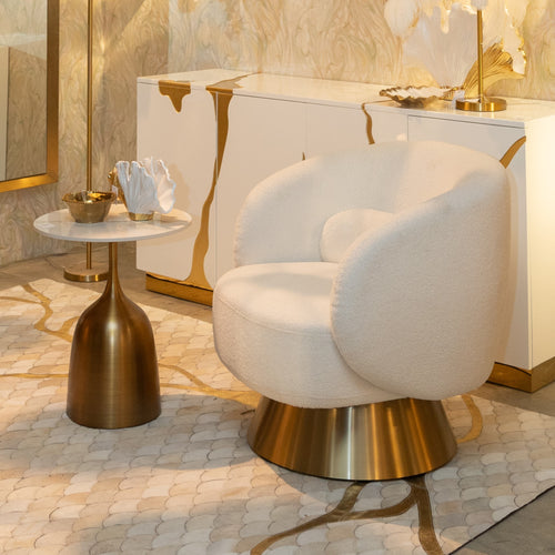 Kare Design Bijzettafel Nube Tulip Ø45cm