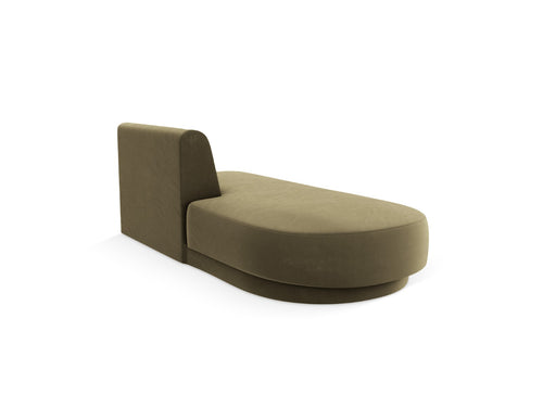 Micadoni Module Miley 2-zits, flueel groente - 90x158x70cm
