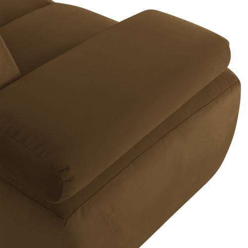 WOOOD 1,5-zits bank arm links Mojo - Velvet - Honinggeel - 74x164x97