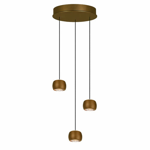 Freelight hanglamp Cosmo - 3 lichts - 35  x 180   cm - brons goud