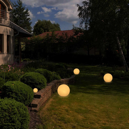 Ylumen buitenlamp Globe - 1 lichts - 20  x 20   cm - wit