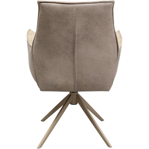 Kare Design Draaistoel met armleuningen Liverpool beige - vtwonen shop