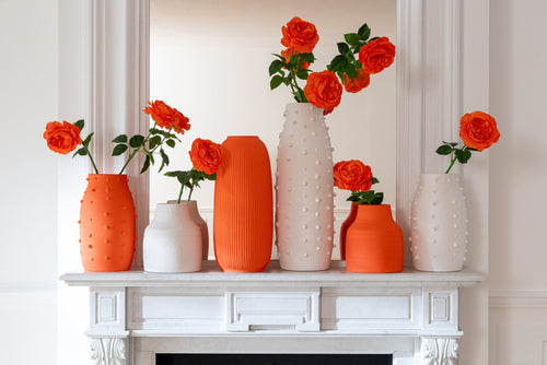 J-Line vaas Ruby - steengoed - oranje