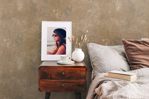 A.S. Création behang met structuur beige en goud - 53 cm x 10.05 m - AS-388332