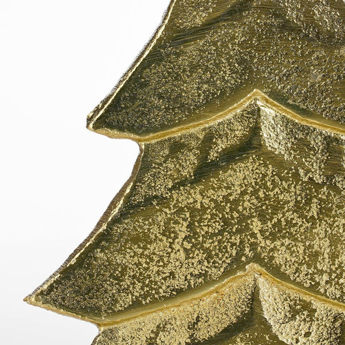 Mica Decorations Decoratie boom champagne - l18xb7xh32cm - Aluminium, Marmer - Champagne