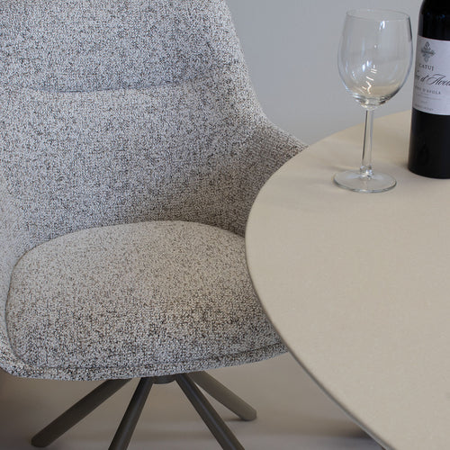 DÉJA Living Eetkamerstoel Noé - Beige/Taupe - Draaibaar - Set van 2 - vtwonen shop