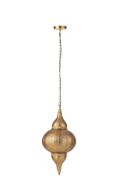 J-Line hanglamp Boor - metaal - goud - small - vtwonen shop