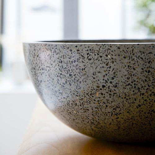 Tikamoon Waskom van terrazzo in grijs ∅ 40 cm - Grijs