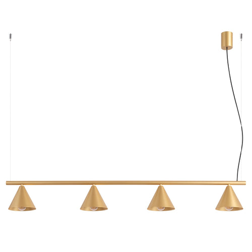 Sollux Lighting Kroonluchter NOX 4L goud - 122x14x215cm