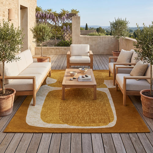 Lola&Moi vloerkleed Curry - geel -200x280cm