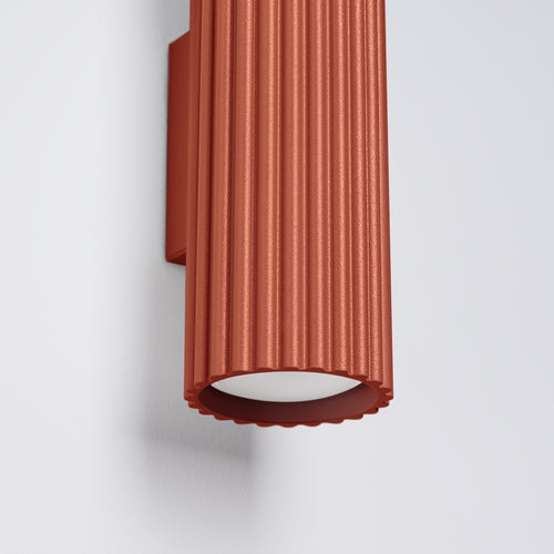 Sollux Lighting Wandlamp KARBON 20 rood oker - 6,5x8,5x20cm