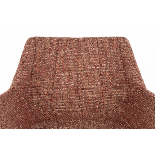 Zuiver Doulton Eetkamerstoelen met Armleuningen Terra/ Rood - Set van 2