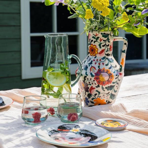 Return to Sender Glas 400 ml naturel - set van 2- stapelbaar - recycled handgeblazen - vtwonen shop