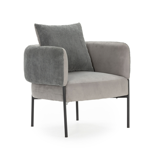 Calicosy - ARUNI Fauteuil in stof - Grijs - 78x73x75 cm
