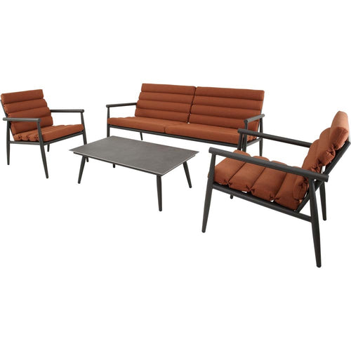 Lesli Living loungebank Harper - rood - 168x76x72cm