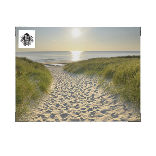 Art for the Home Buitencanvas - Strandwandeling bij Zonsopgang - 50x70cm