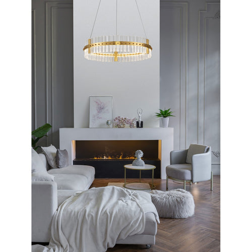 Nova Luce KEZO Hanglamp Platina Goud Triac Dimbaar LED 45W 2700lm 3500K