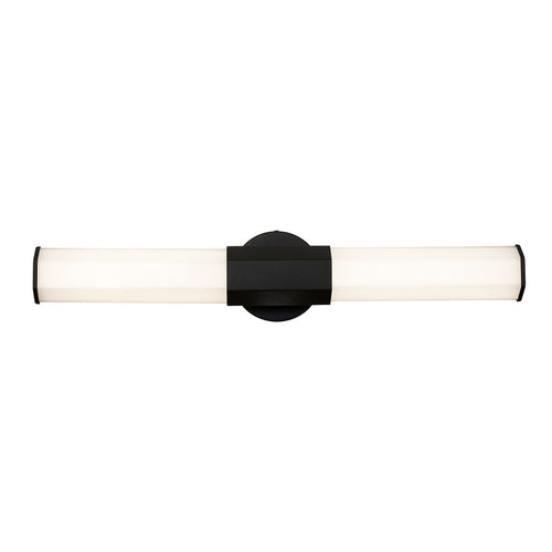 Elstead Hinkley Facet Geïntegreerde LED Badkamer Wandlamp Mat Zwart, 3000K, IP44