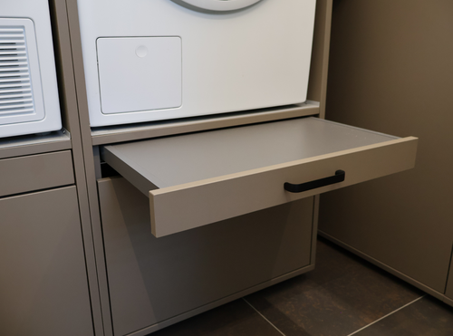Wastoren® wasmachinekast - Kastenwand 1.1-DT - taupe - 194 x 207 x 65 cm
