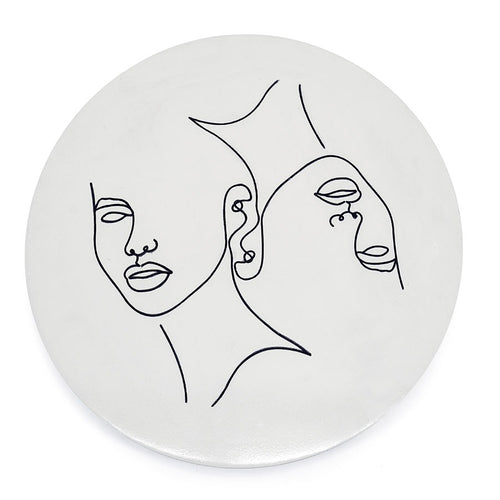 FurniLux Wanddeco Abstract klein Clay - 45x45x2 cm