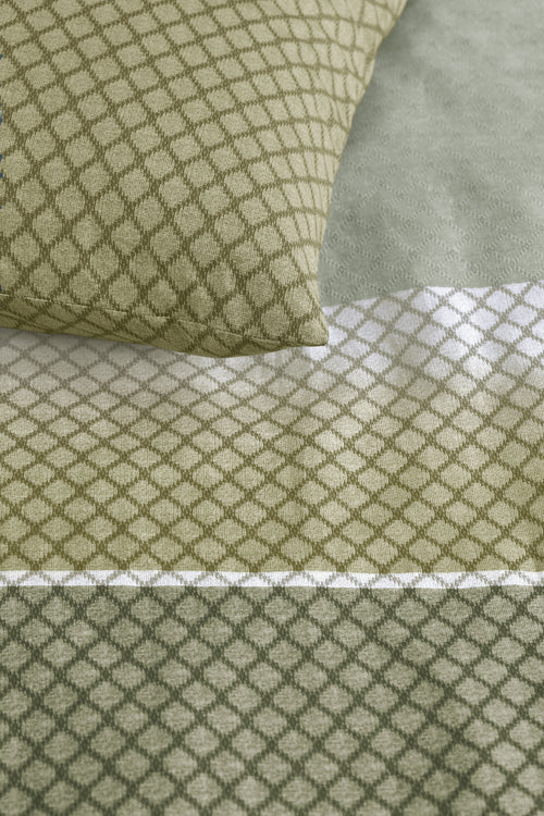 Beddinghouse  Riven - 200 x 200/220 cm - Groen