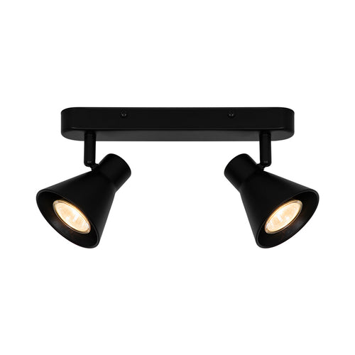 Nordlux Eik Spotlamp - 2-lichts GU10 - Zwart - vtwonen shop