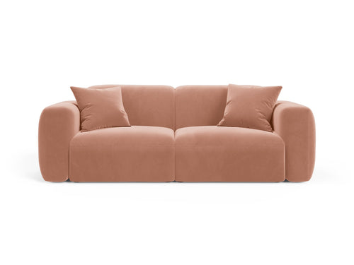 Cosmopolitan Design Modulaire bank Strino 3-zits, flueel roze - 98x220x78cm