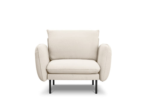 Cosmopolitan Design Fauteuil Vienna boucle, beige - 94x97x95cm