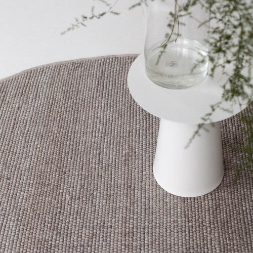 Interieur05 Rond Wollen Vloerkleed Grijs/Beige Vik - 240 x 240 cm - vtwonen shop