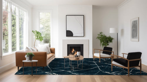 AFK Living vloerkleed Marble - zeer zacht - blauw - 160 x 230 cm - vtwonen shop