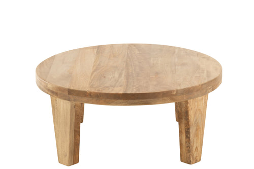 J-Line salontafel Rond - hout - naturel