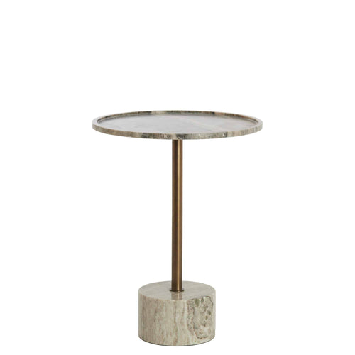 Light & Living bijzettafel Civita - bruin - Ø37cm