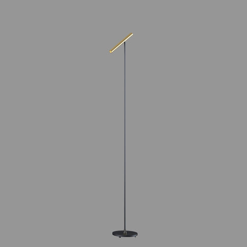 Artdelight vloerlamp Kansas - 1 lichts - 25  x 140   cm - zwart mat goud - vtwonen shop