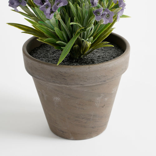 Mica Decorations Lavendel Kunstplant in Bloempot Stan - H33 x Ø20 cm - Blauw - vtwonen shop