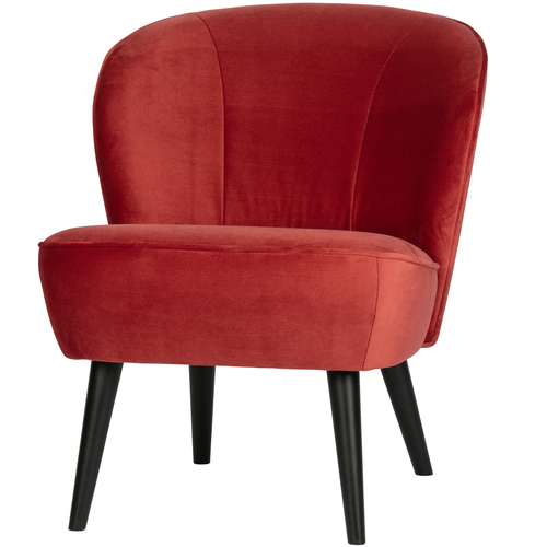 WOOOD fauteuil Sara - Polyester - Raspberry - 71x59x70 - vtwonen shop