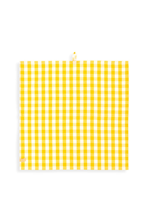 Pip Studio - Theedoeken Check - Geel - 65x65 cm - Set van 2
