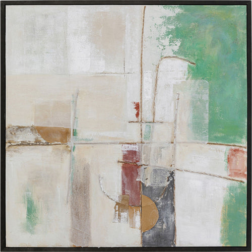 Kare Design Schilderij Frame Dust 120x120cm groen