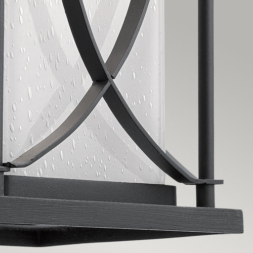 Ashbern Kichler Outdoor 1-lichts wandlantaarn gestructureerd zwart IP44