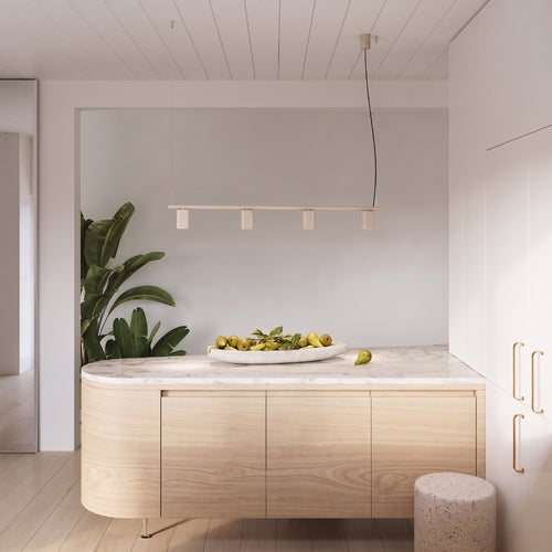 Sollux Lighting Kroonluchter RAYO 4 taupe - 122x6x208cm
